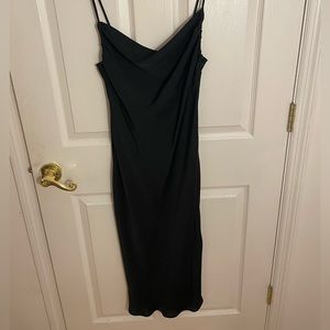 Zara black midi dress